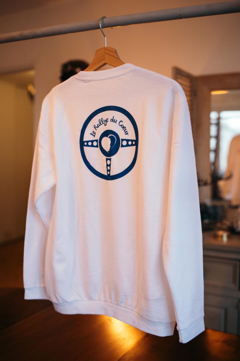 Sweat "volant" blanc