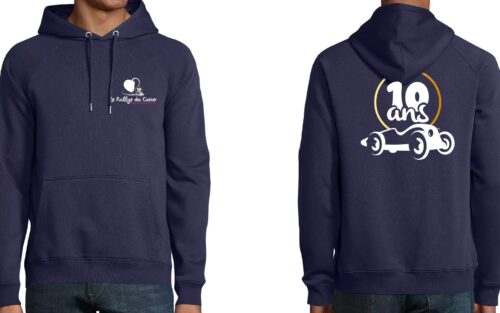 Collection 10ANS - Sweat à capuche bleu